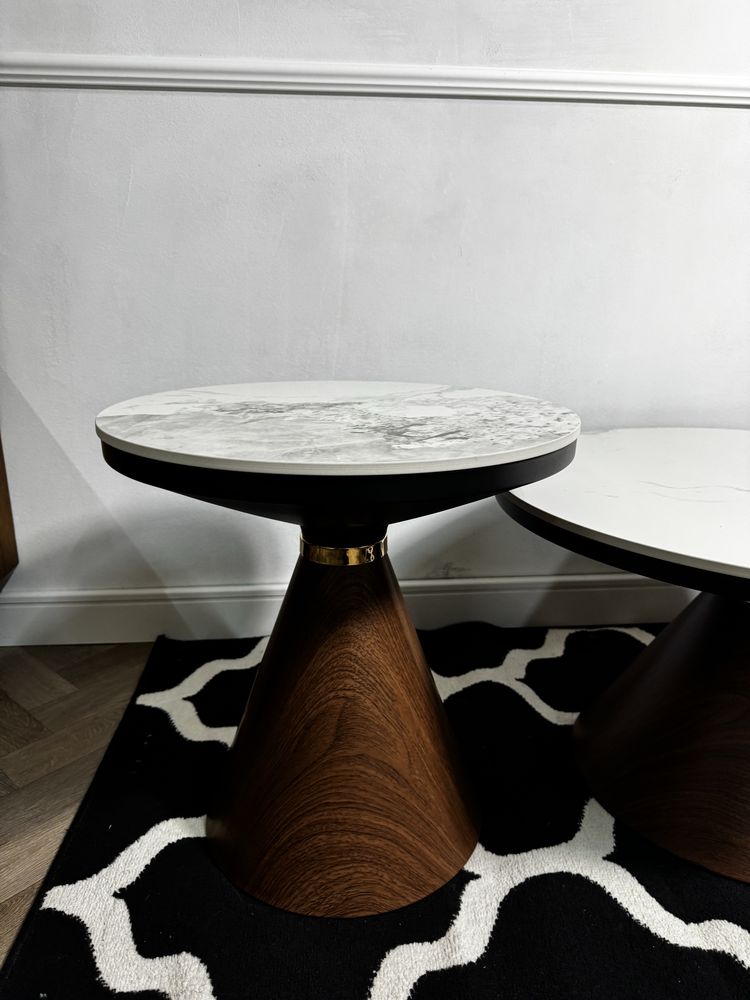 Stolik kawowy ceramiczny blat marmur