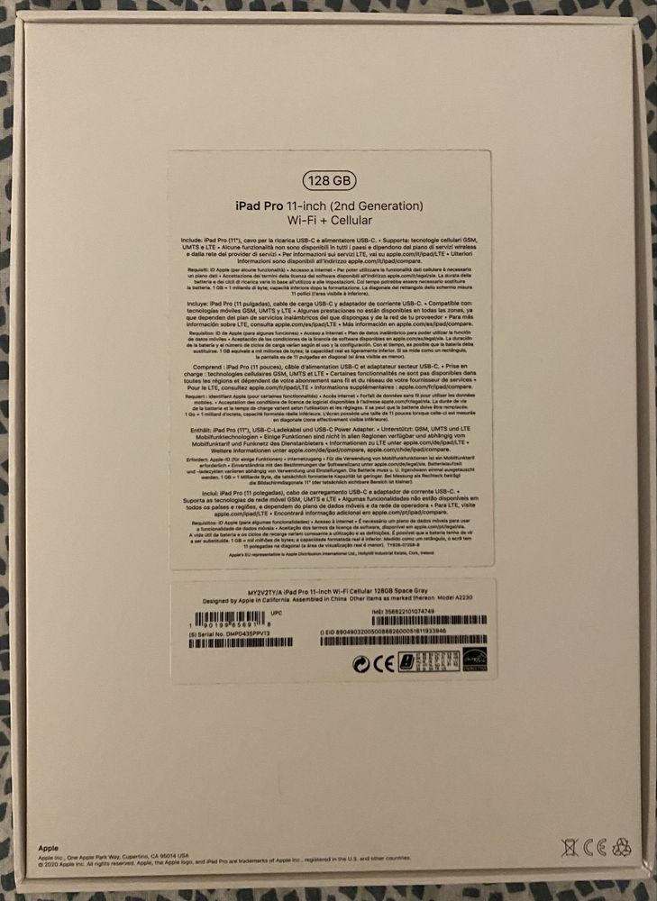 Apple Ipad 11 PRO 128 gb