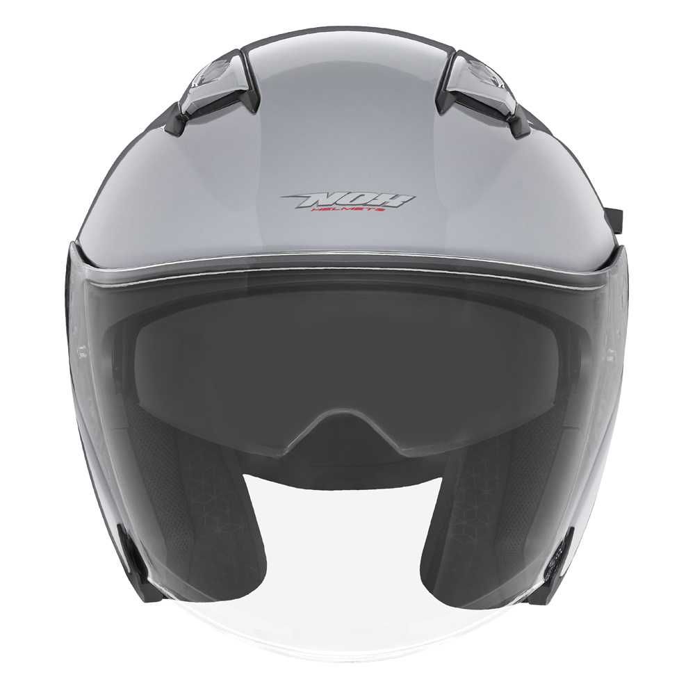 kask otwarty JET NOX PREMIUM model: N130 GREY  roz. S 55-56 cm blenda