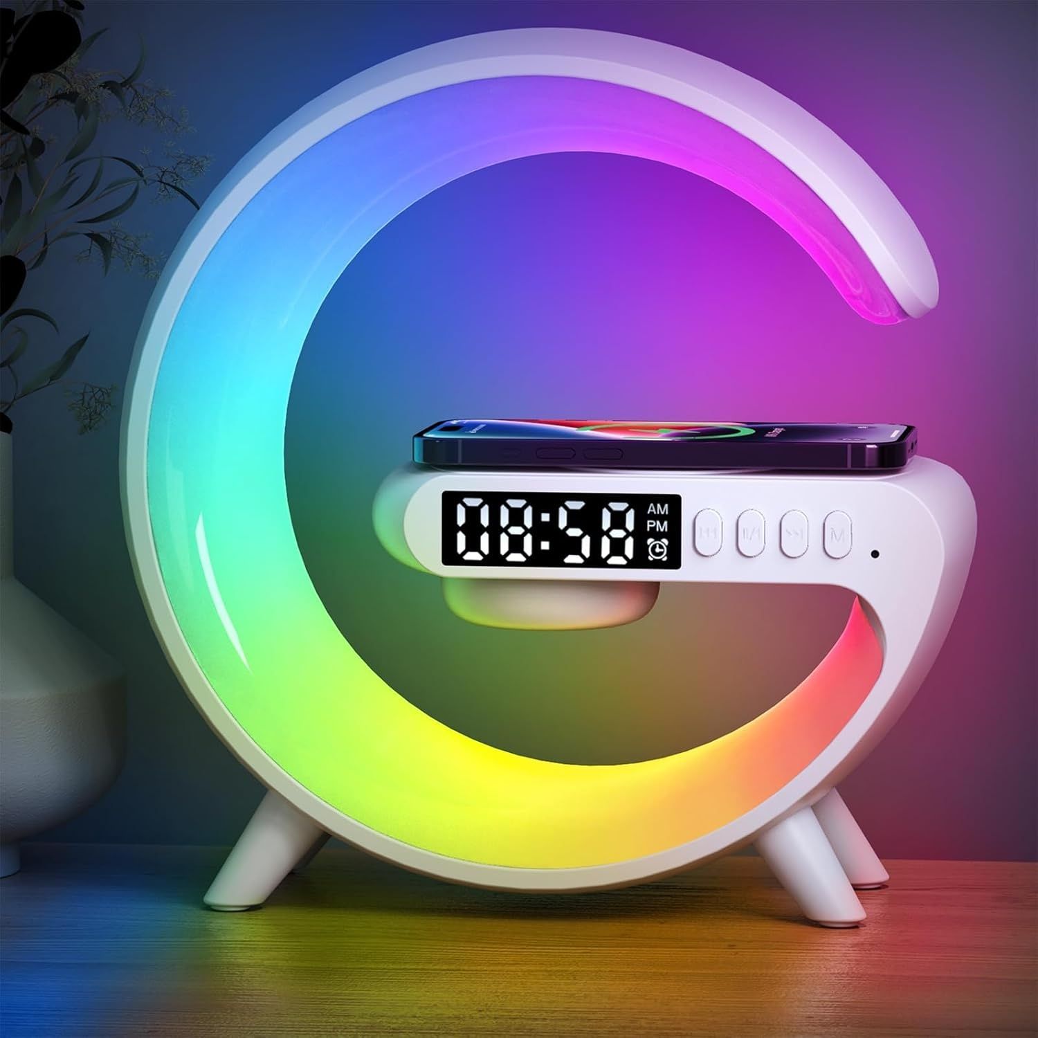 Lampka biurkowa Ładowarka Głośnik Bluetooth