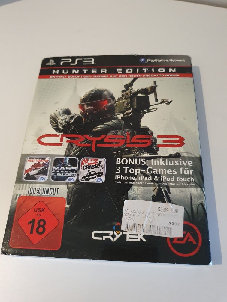 Oryginalna Gra Crysis 3 Hunter Edition PlayStation PS 3