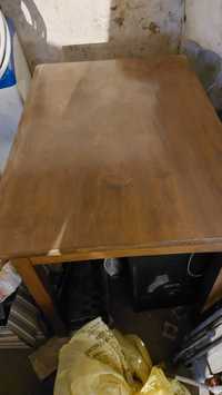 Stary drewniany stół PRL
