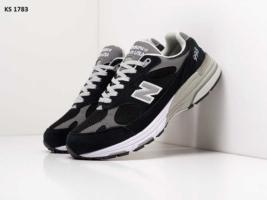 Кросівки New Balance 993 Black White Gray. АРТ: KS 1783