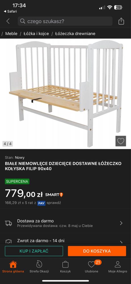 Łóżeczko dostawka dostawne 3w1 materac