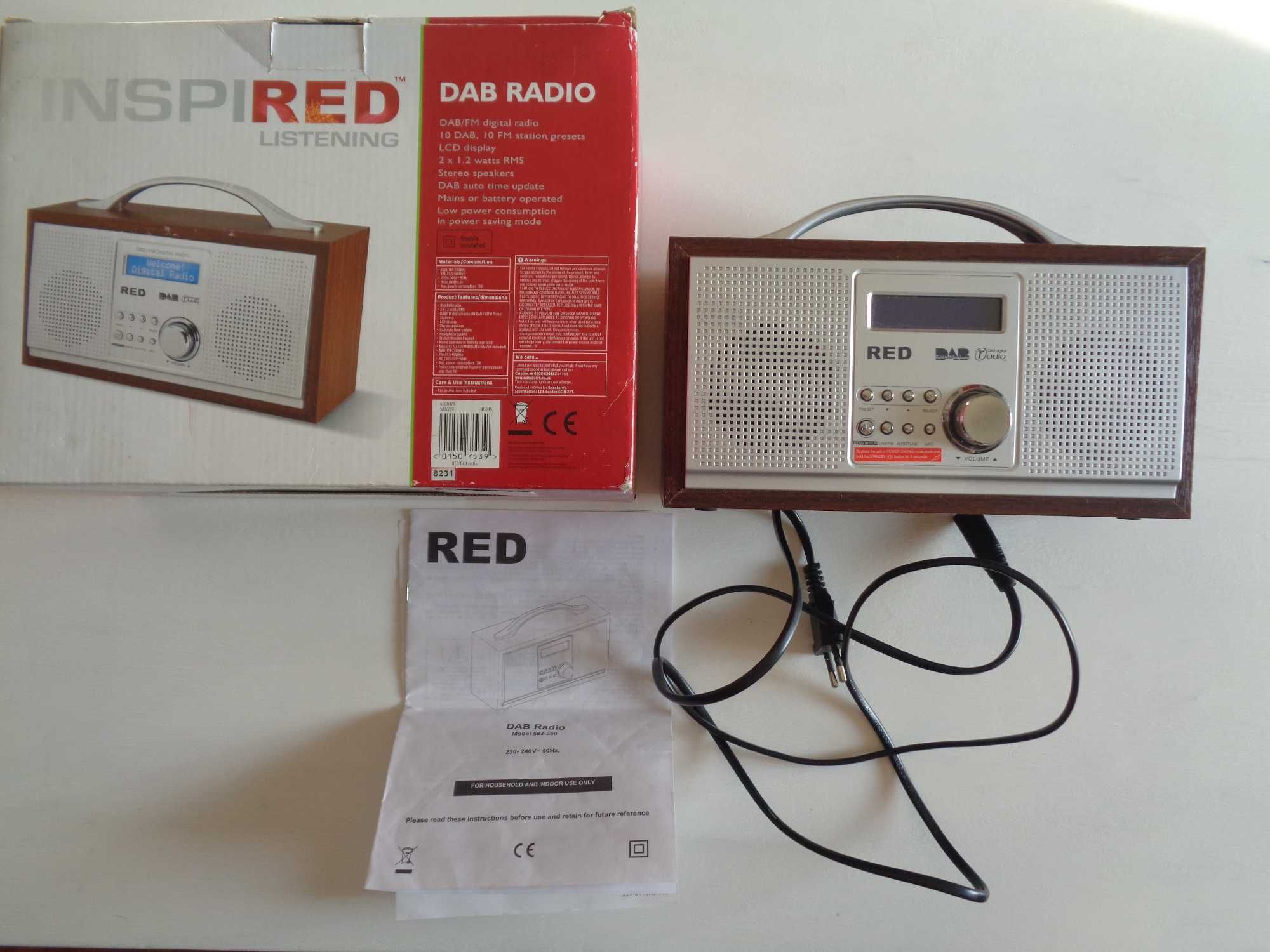 Radio Dab - digital - Model 583-259 do sieci i na baterie