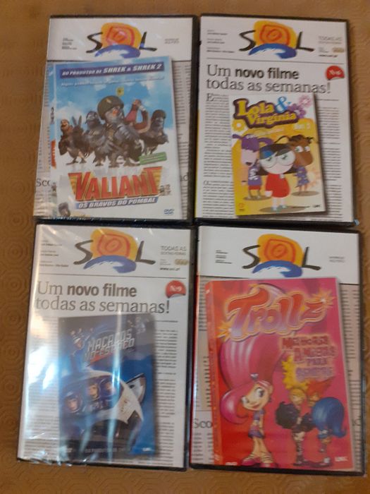 DVDs -Bratz, Gladiformers, Macacos Espaço e outros(NOVOS) (SELADOS)
