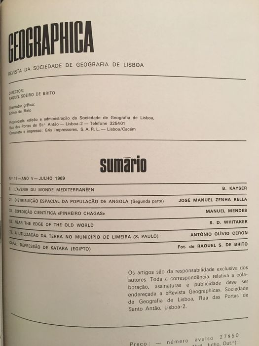 Geographica (Angola-Moçambique-Almeirim-Porto Covo-Açores)