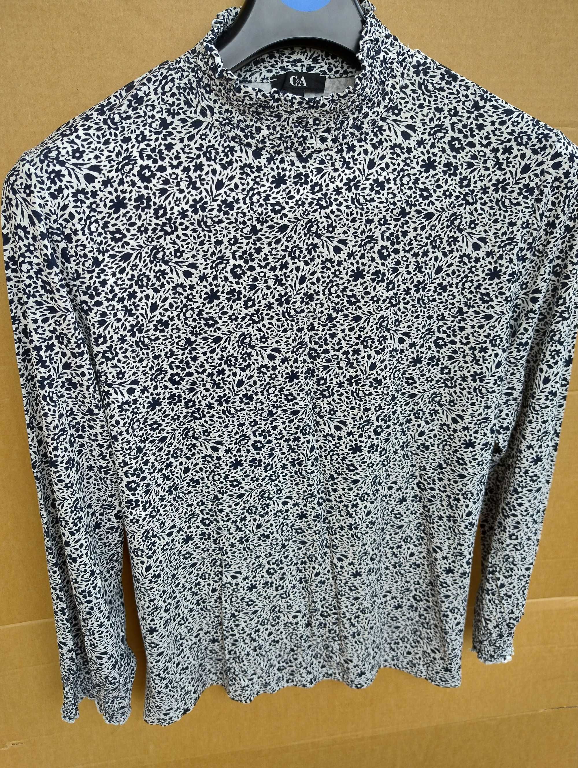 SUPER CENA Bluzka Shein Curve 2XL-3XL, bluzka C&A r. L w kwiatki
