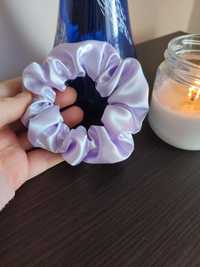 Scrunchie do włosów rozm mini kolor jasny fiolet