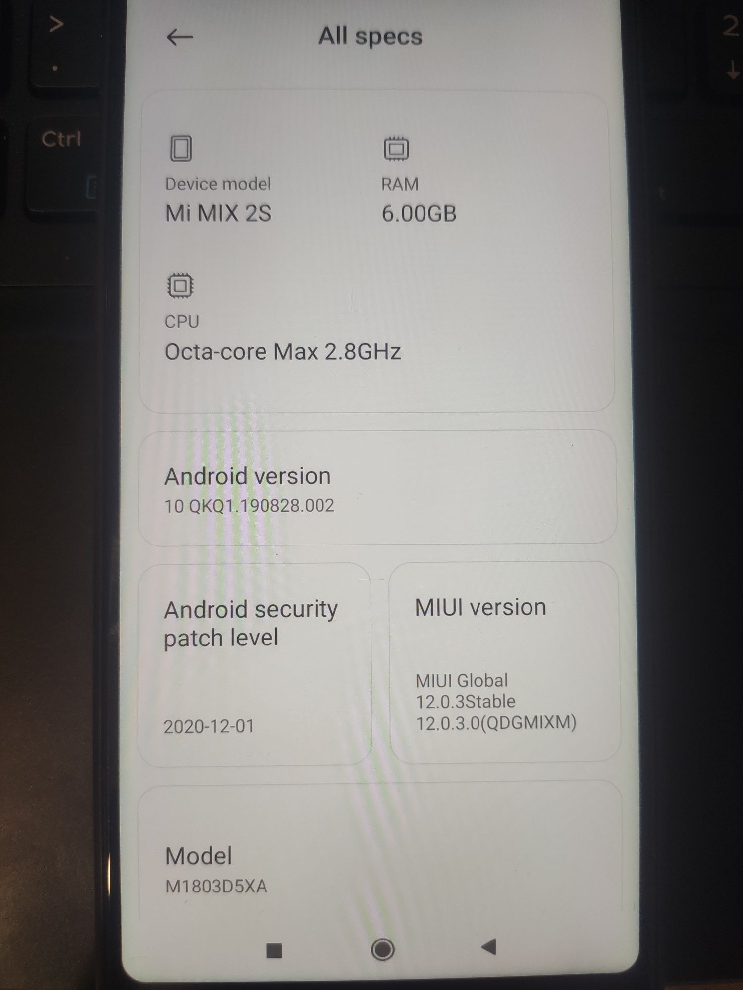 Плата xiaomi mix 2s 6/64