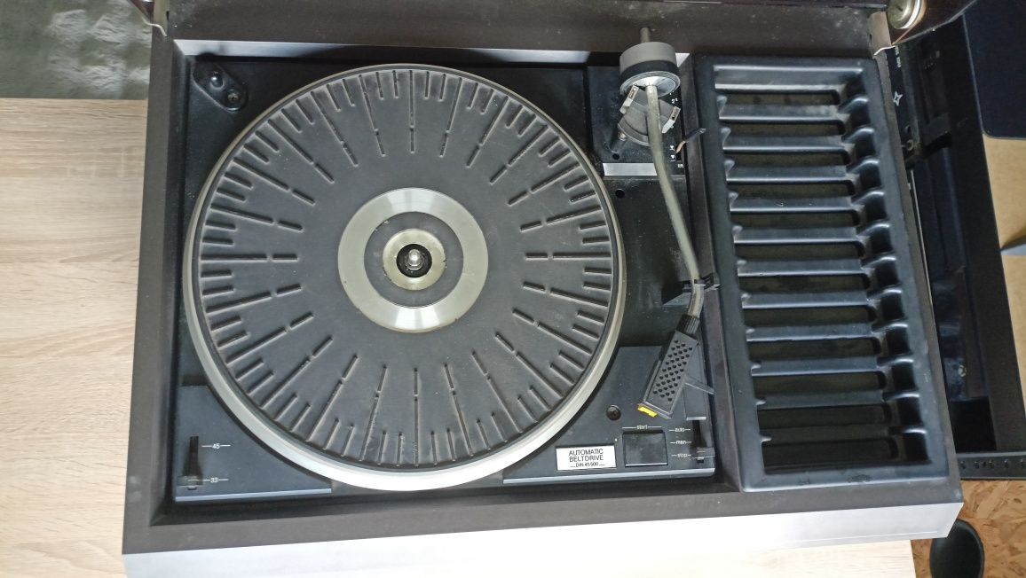 Wieża Schneider amplituner deck gramofon