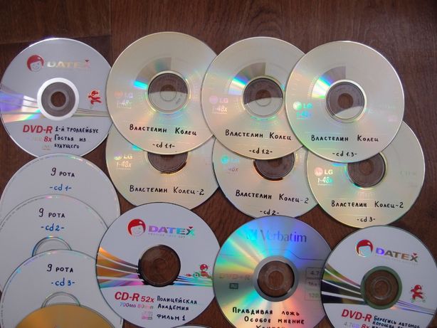 Коллекция фильмов на дисках (лот)