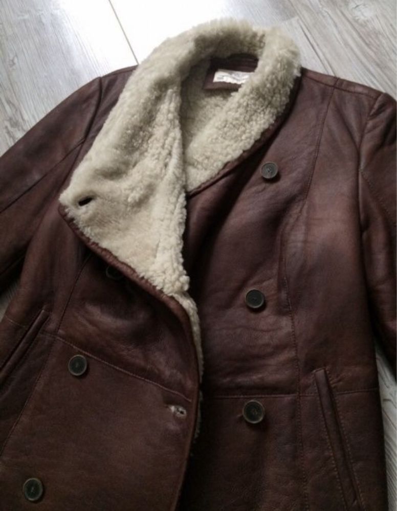 Zara Premium Kożuszek 100% skóra, rozmiar M (wypada S)