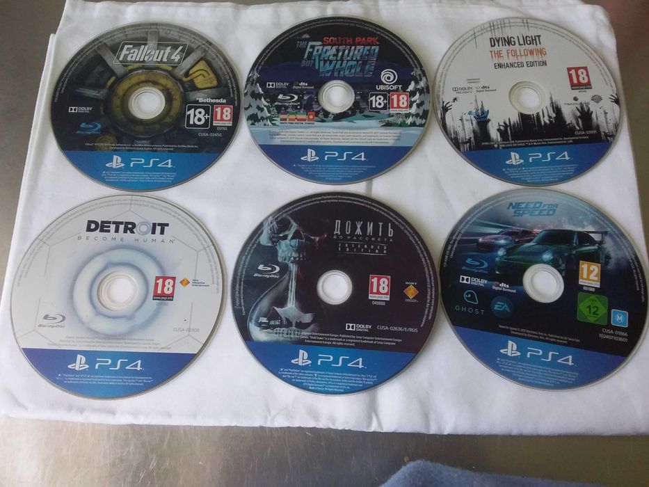 PS4 діски з іграми без коробок