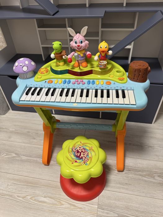 Дитяче піаніно синтезатор Hola / підвіска, сортер, каталка