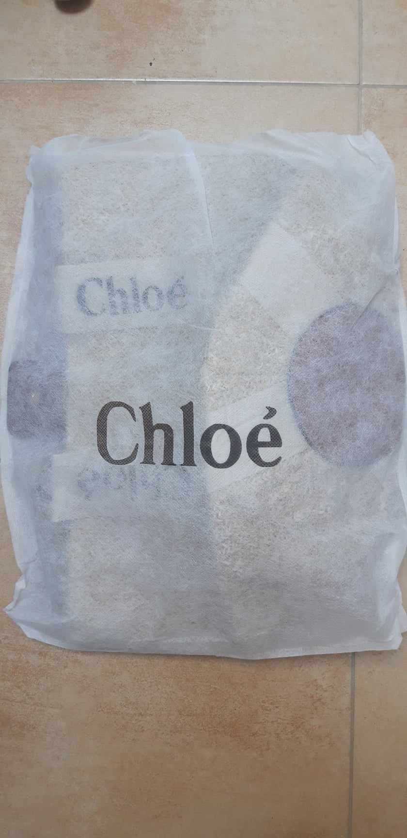 Torebka_Kosz beżowa_napis_Chloe