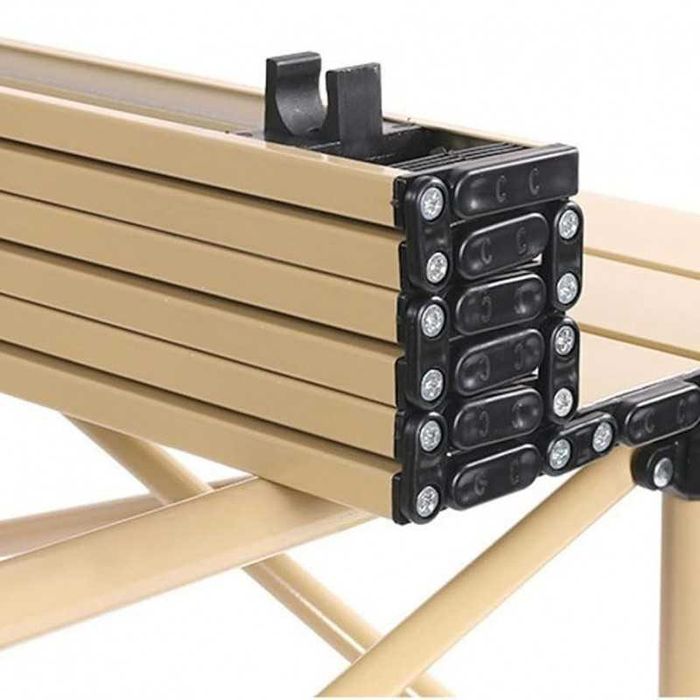 Składany stół cateringowy turystyczny piknikowy 95 x 56 cmbeżowy SC09K