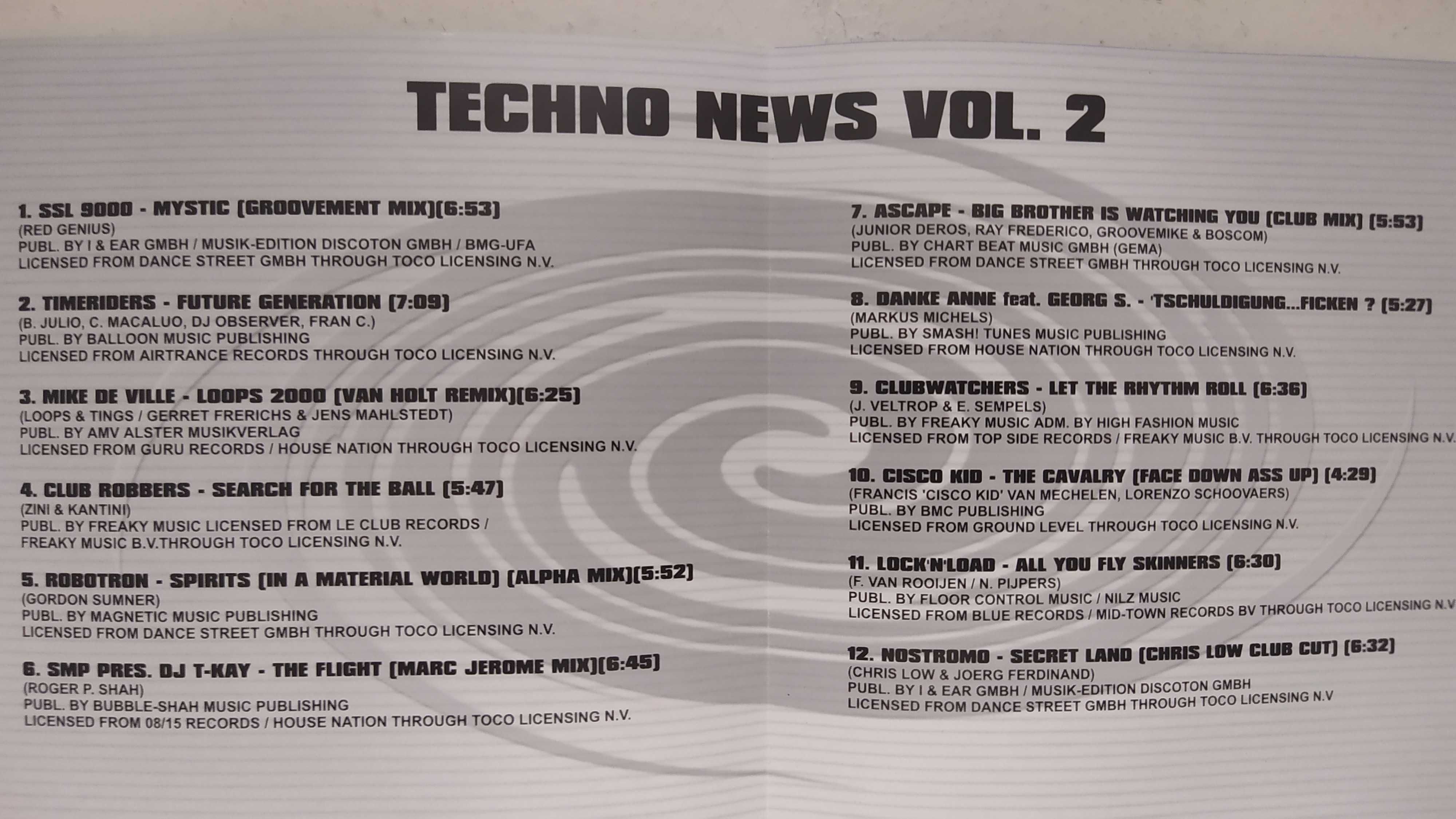 Techno News vol 2 Trance Funky House interia