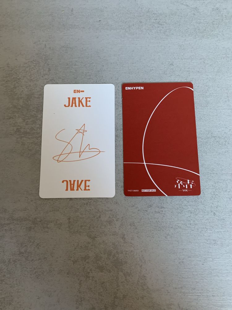 Enhypen Jake Misc Photocards
