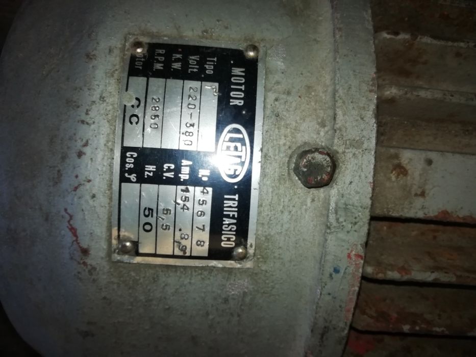 Motor 5.5 cv trifásico