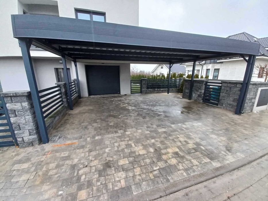 Wiata samochodowa dwustanowiskowa 6x6m, garażowa, carport na wymiar!