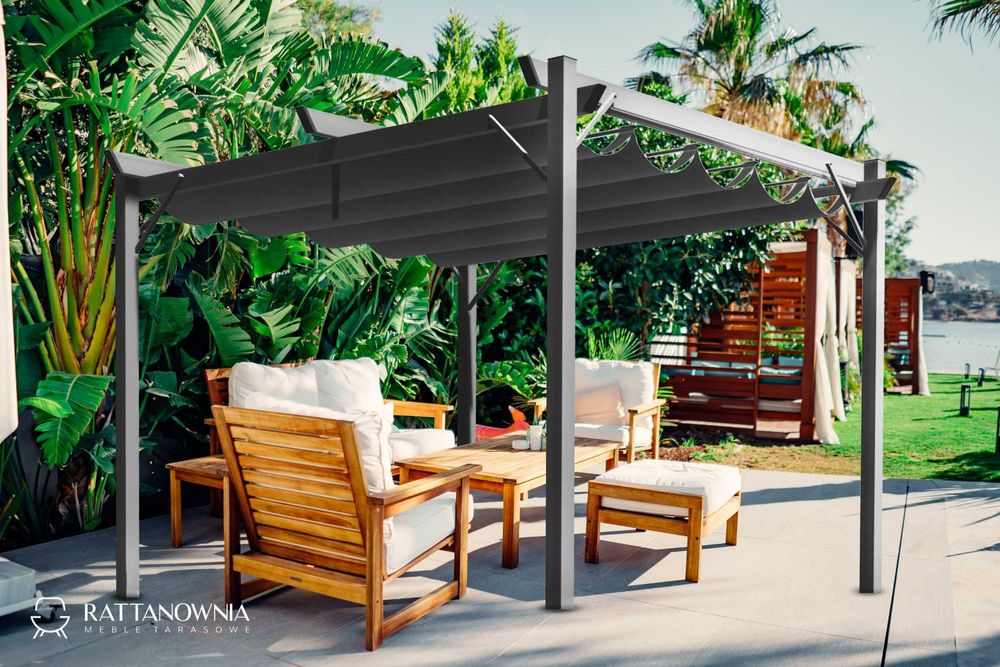 Pergola Ogrodowa Altana Tarasowa Zadaszenie 3x3 Pawilon na Taras