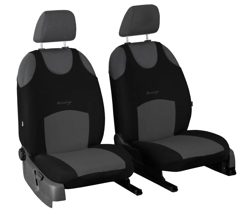 KOSZULKI POKROWCE NA FOTELE SAMOCHODOWE UNIWERSALNE NA PRZÓD MATERIAŁOWE