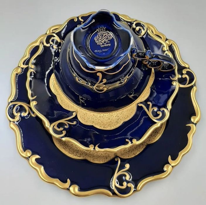 Винтаж. Кофейное трио тройка чашка трійка Jlmenau фарфор Германия