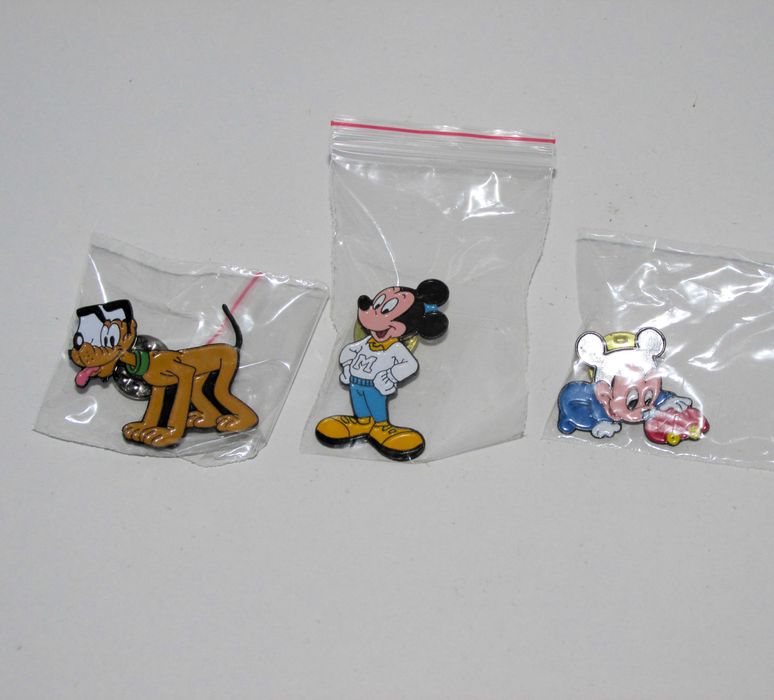 3 Disney Pins Originais, Vintage