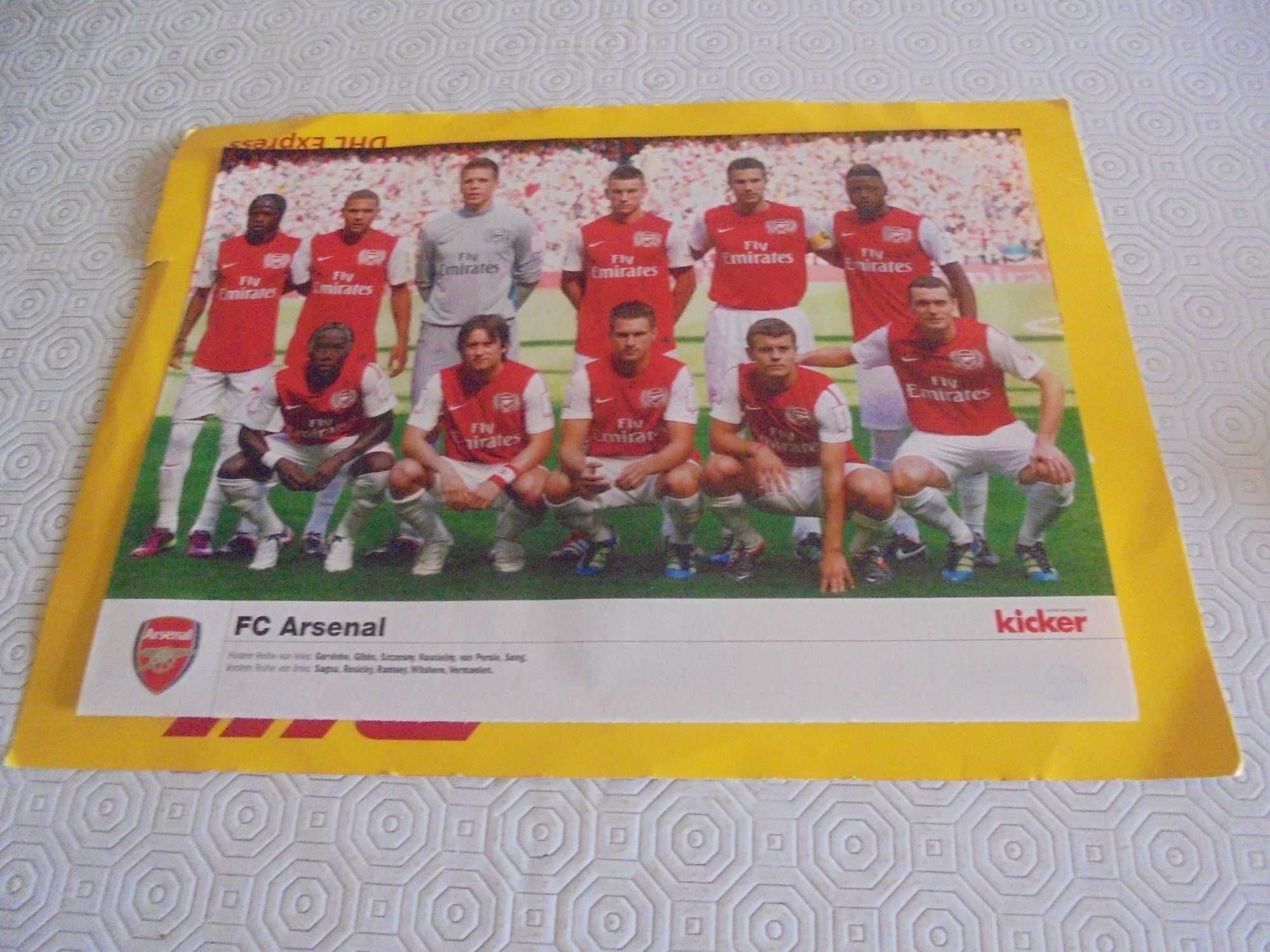 Posters (21,5 X 30) de equipas de futebol na Champions League 2011-12