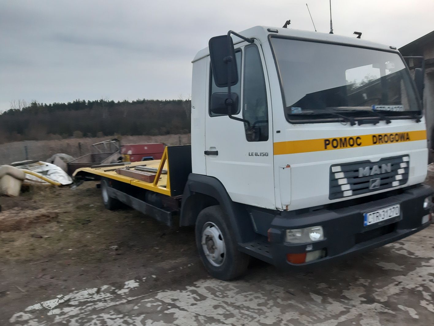 Transport maszyn hds wywrot lyzka zaladowcza