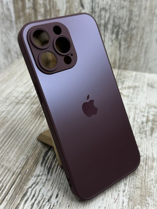 Матовый стеклянный чехол Matt Glass на iPhone 15 Pro/15 Pro Max Чохол