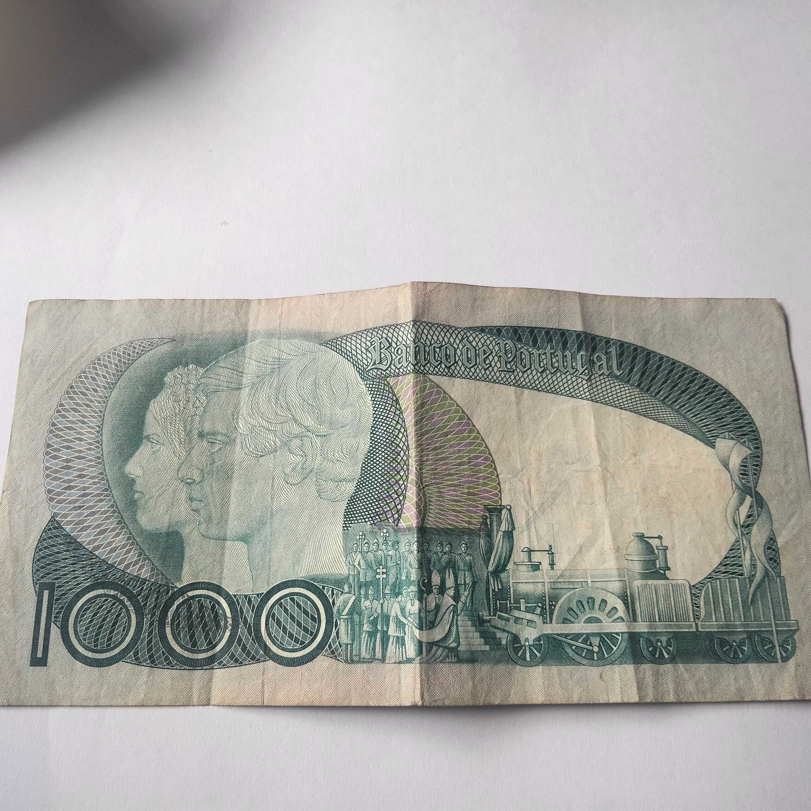 nota de mil escudos 1980