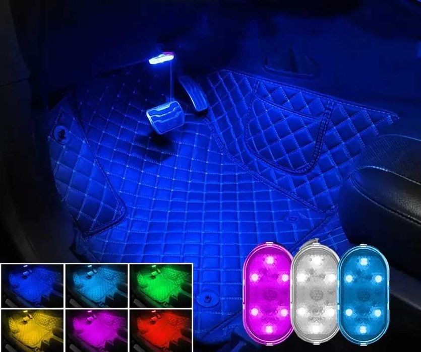 Самоклеючий Led світильник для салону автомобіля