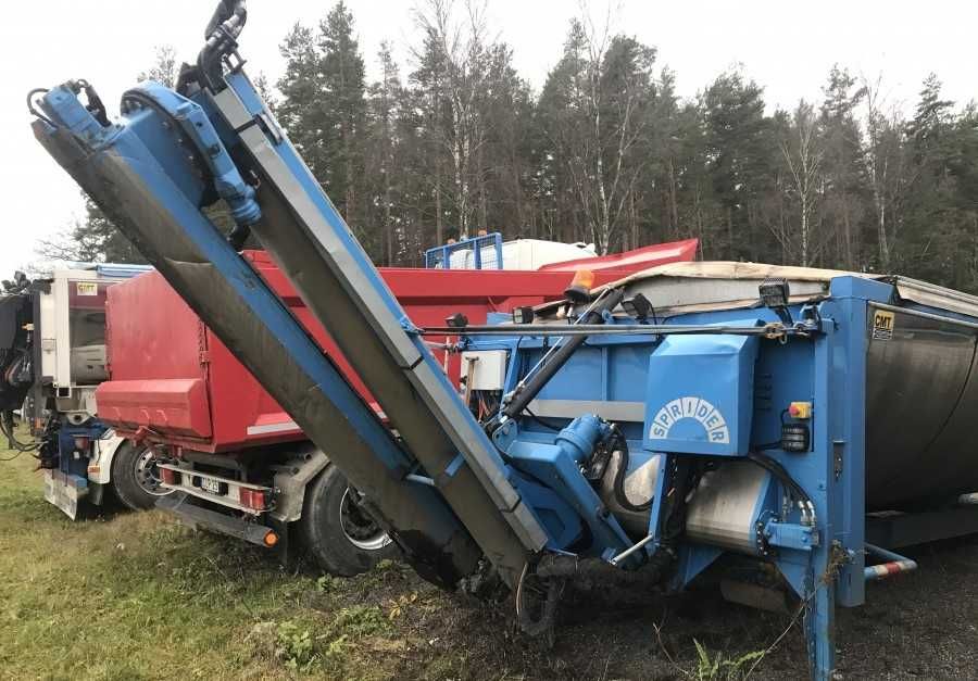 Sprider M-25 rozściełacz asfaltu budowa dróg hakowiec termos asfalt