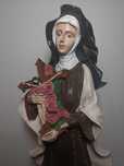 Santa Rita de Cássia em Porcelana – Arte Sacra (35 cm)
