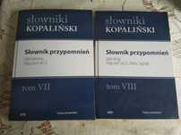 Słowniki słownik Władysław Kopalinski tom VII i VIII