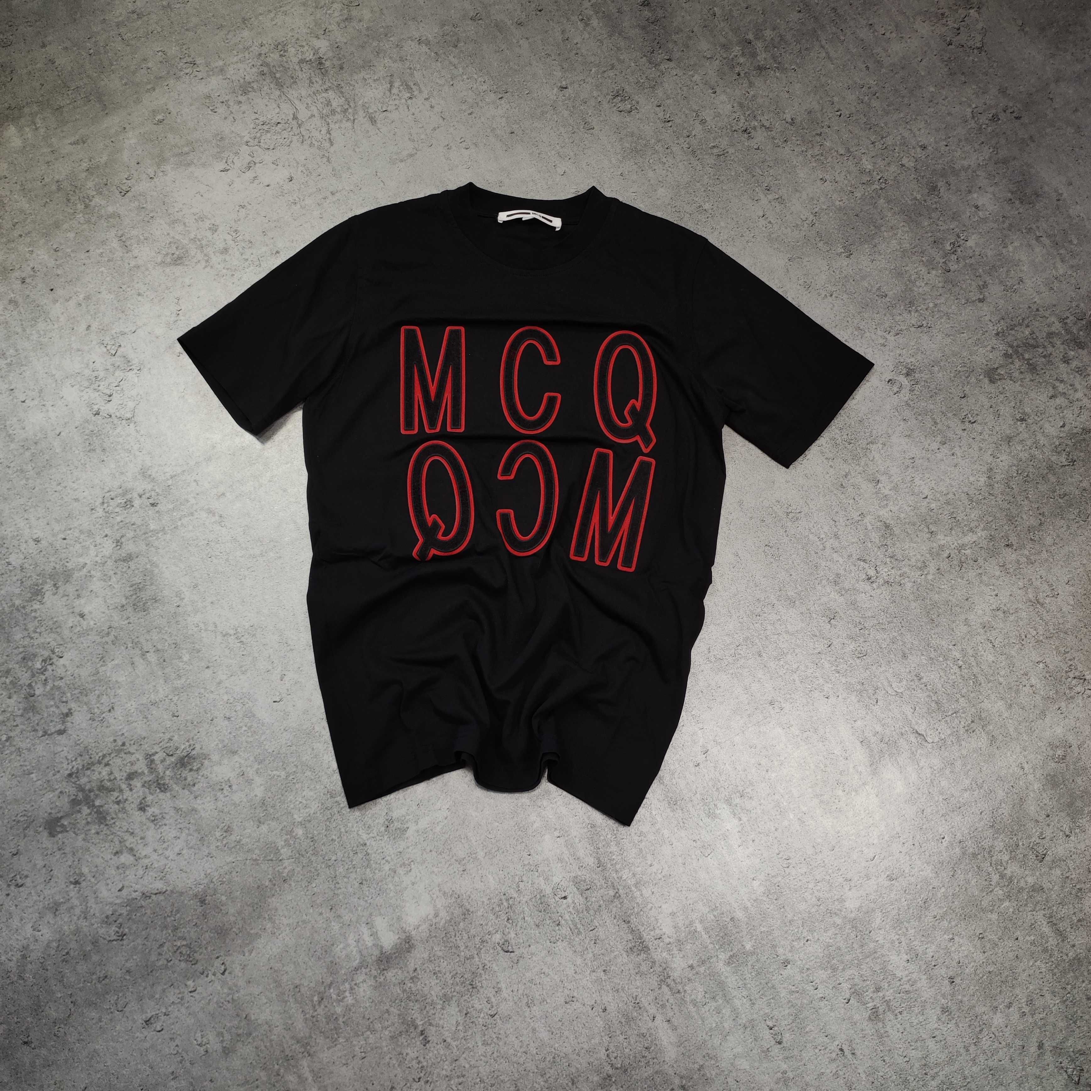 MĘSKA Koszulka PREMIUM Luxury MCQ Alexander McQueen Duże Logo Klasyk