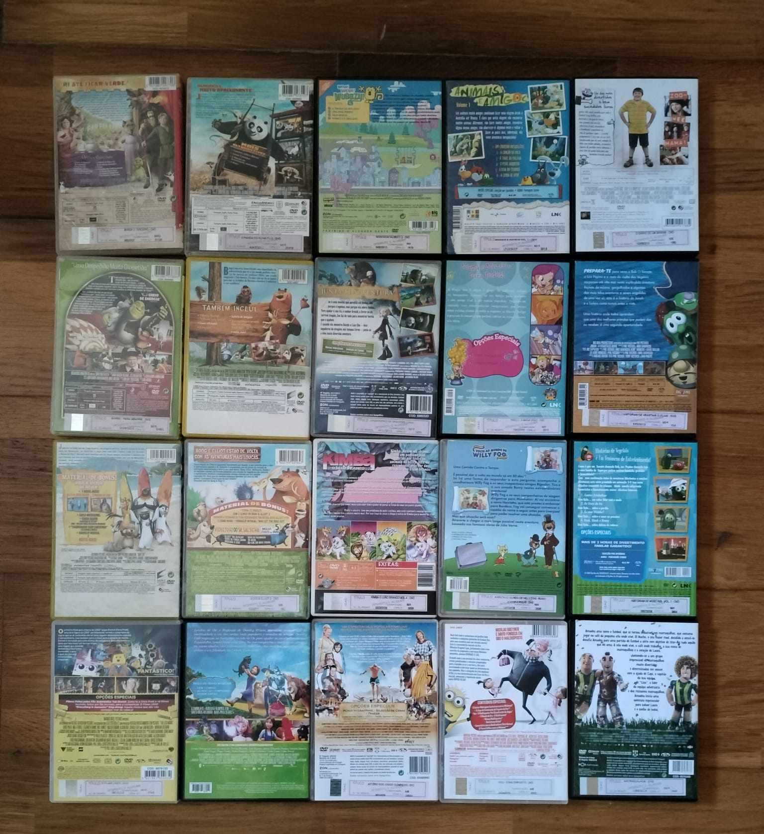 DVDs variados infanto-juvenis 1€