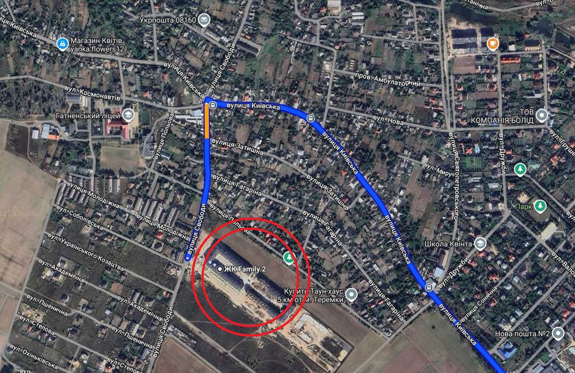ПЕРША ЗДАЧА! 2-кім 68 м.кв. Гатне Свободи, 3 ЖК Фемелі-2