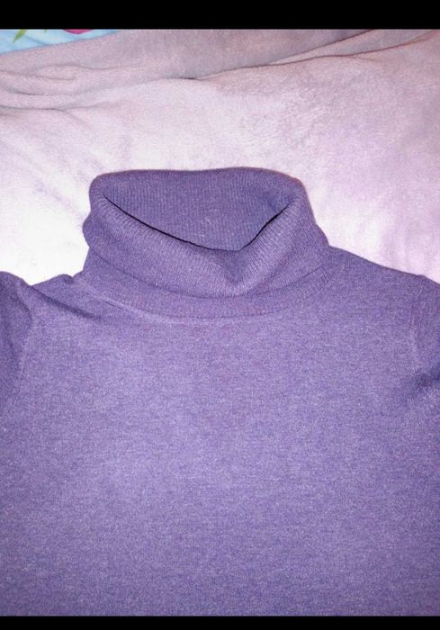 Golf fioletowy plus size