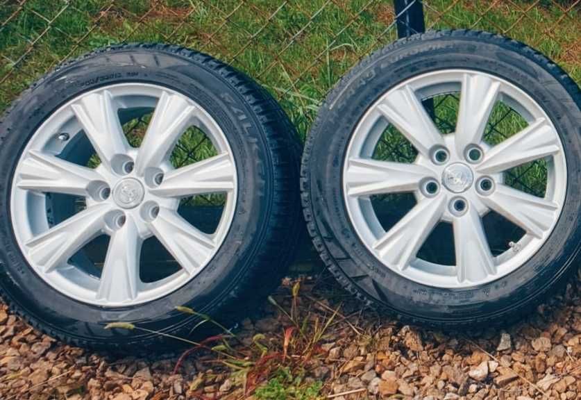 felgi aluminiowe toyota oryginalne plus opony R16-4szt opony zimowe!