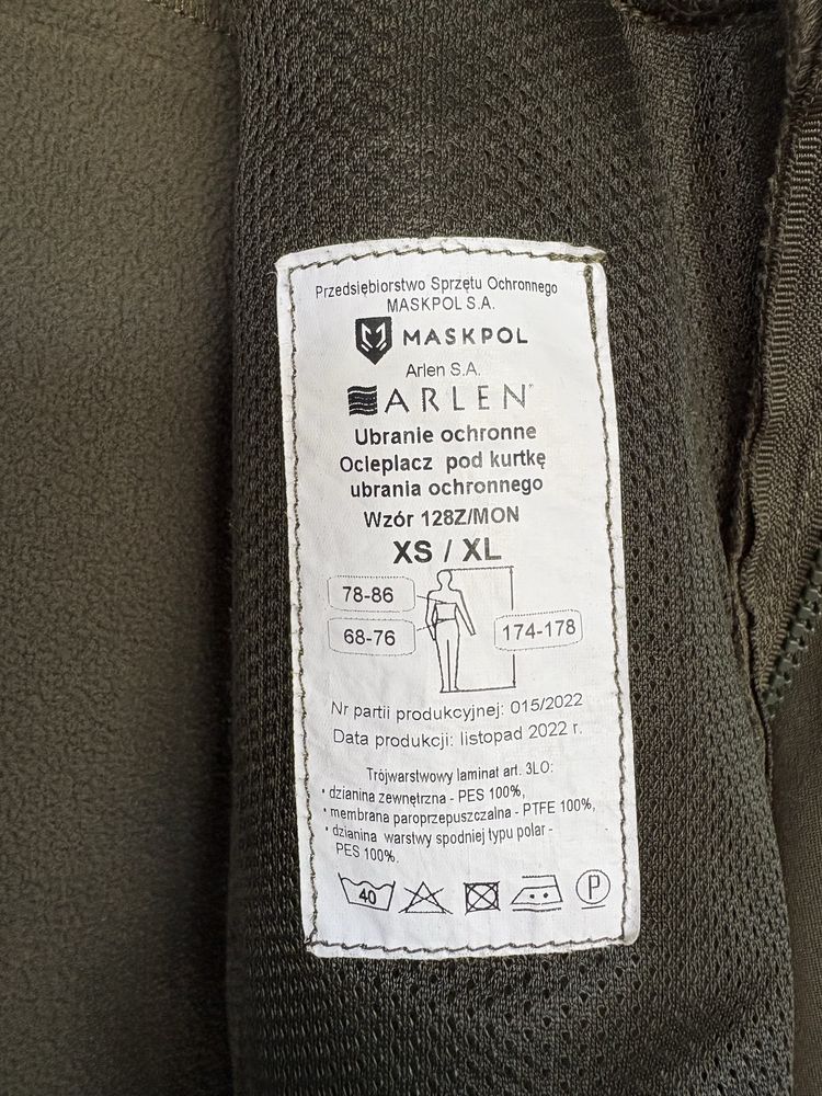 Goratex wz.128Z/MON roz. XS/XL kurtka+podpinka bez spodni