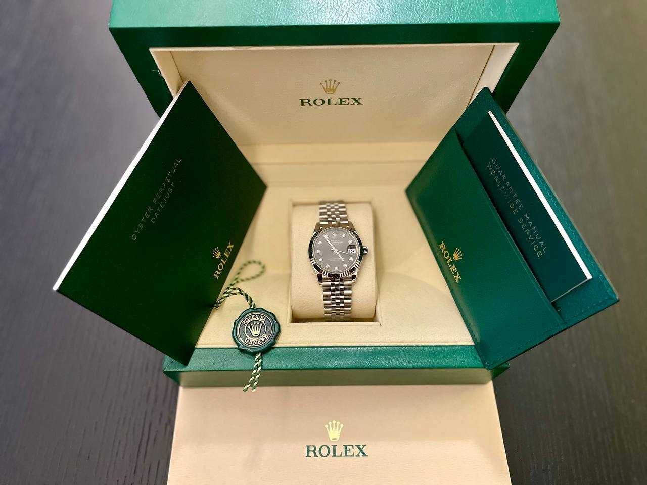 Rolex Datejust 31 mm Rhodium Diamond Dial on Jubilee Bracelet