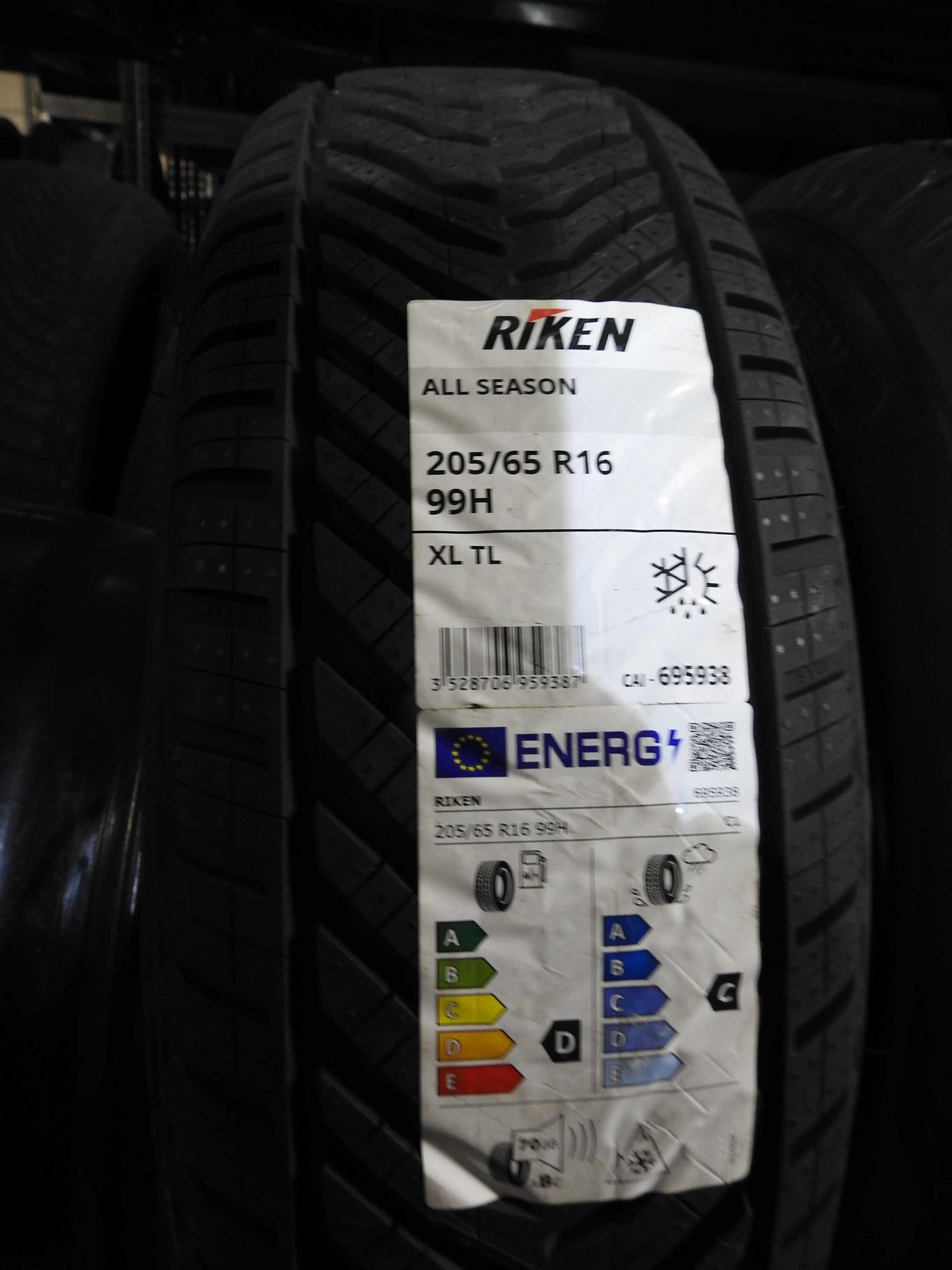 4 x Riken All Season 205/65R16 99 H XL