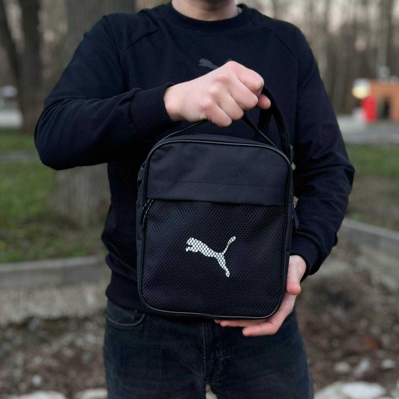 Распродажа! Сумка черная Puma мужская сумка через плечо барсетка