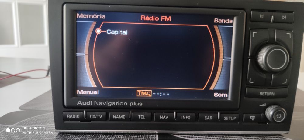 So hoje Rádio RNS-E para  Audi A4 B6/b7 com Bluetooth