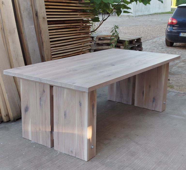 Stół debowy loft ogród