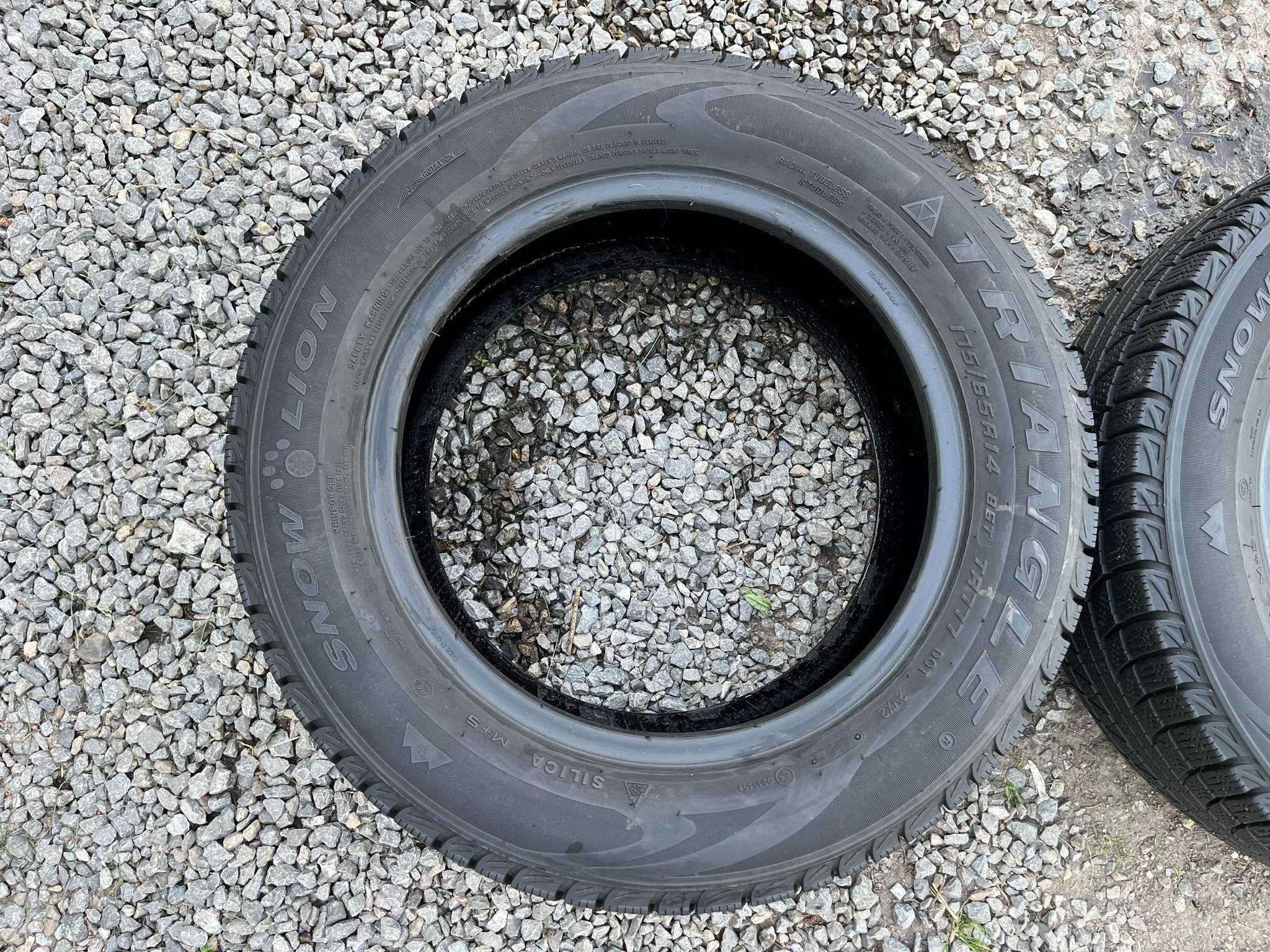 Opony 175/65R14 Triangle Snowlion TR77 Zima 2sztuki 6,12mm bieżnika