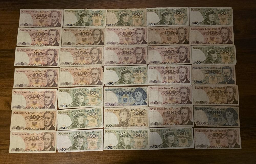 Zestaw banknotów PRL - 35szt